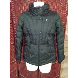 NWT Women's Duck Down jacket Coat Size Small 90 Hood Black Puffer